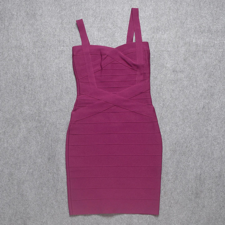 Beaukey Royal Blue Knit Bandage Dress Signature