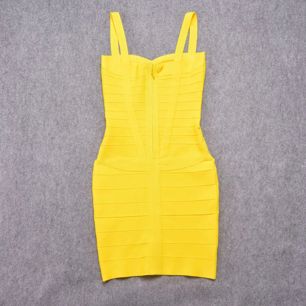 Beaukey Royal Blue Knit Bandage Dress Signature