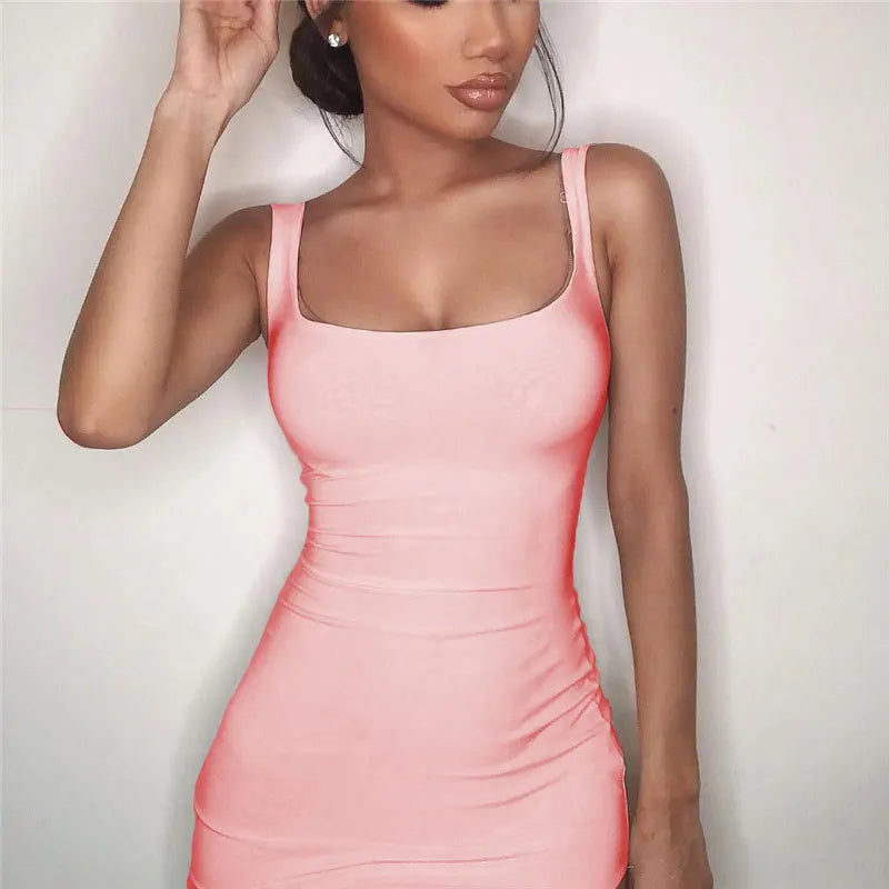 Sexy Bodycon Dress For Women Slim Casual Clubwear