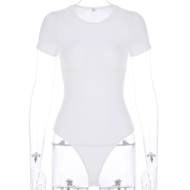 Sungnam Slim Bodycon Cotton Bodysuit For Summer