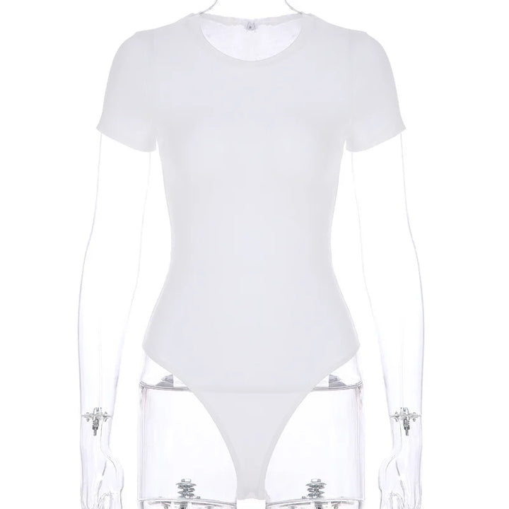 Sungnam Slim Bodycon Cotton Bodysuit For Summer
