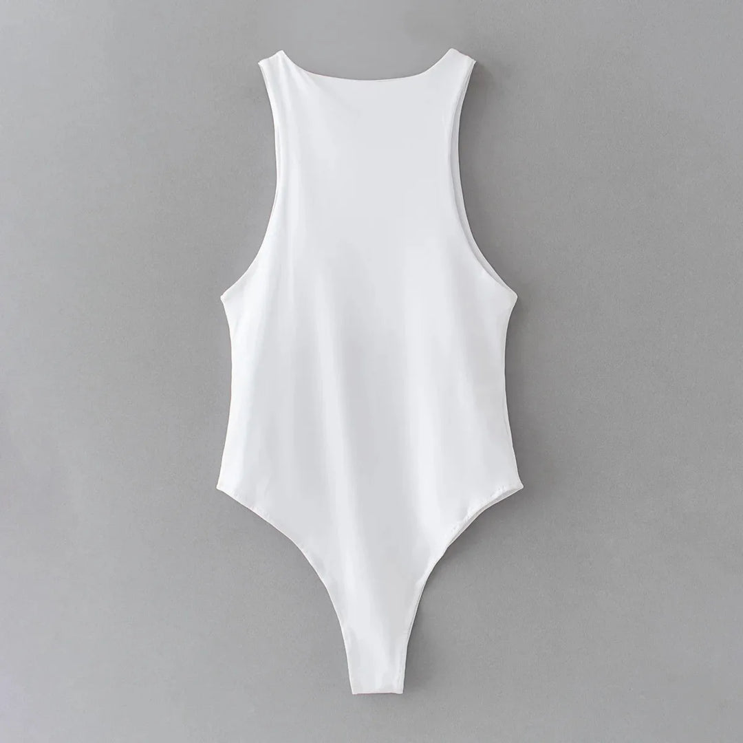 Premium Green Summer Slim Fit Stretch Bodysuit