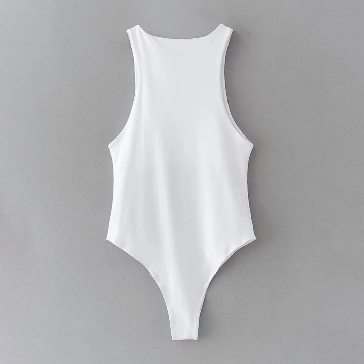 Premium Green Summer Slim Fit Stretch Bodysuit