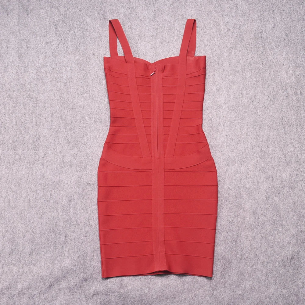 Beaukey Royal Blue Knit Bandage Dress Signature