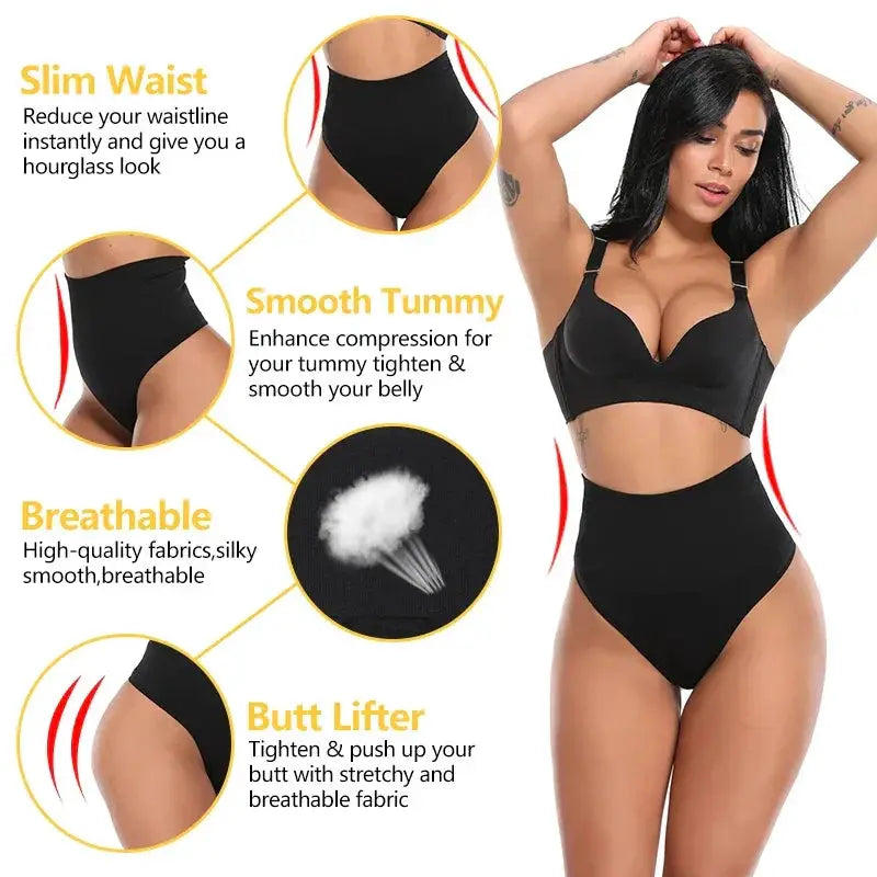 High Waist Seamless Shapewear Bodysuit Tummy Control