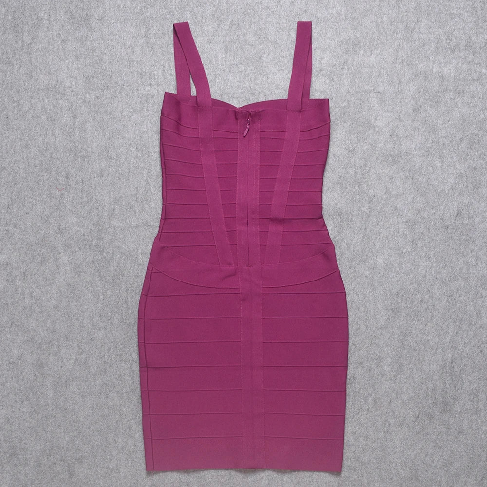 Beaukey Royal Blue Knit Bandage Dress Signature