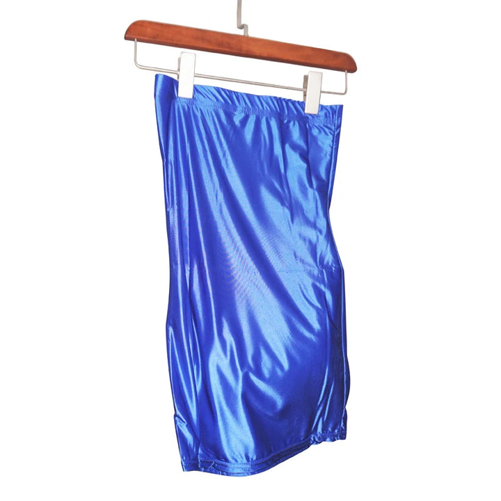 Signature Luxury Satin Mini Evening Dress