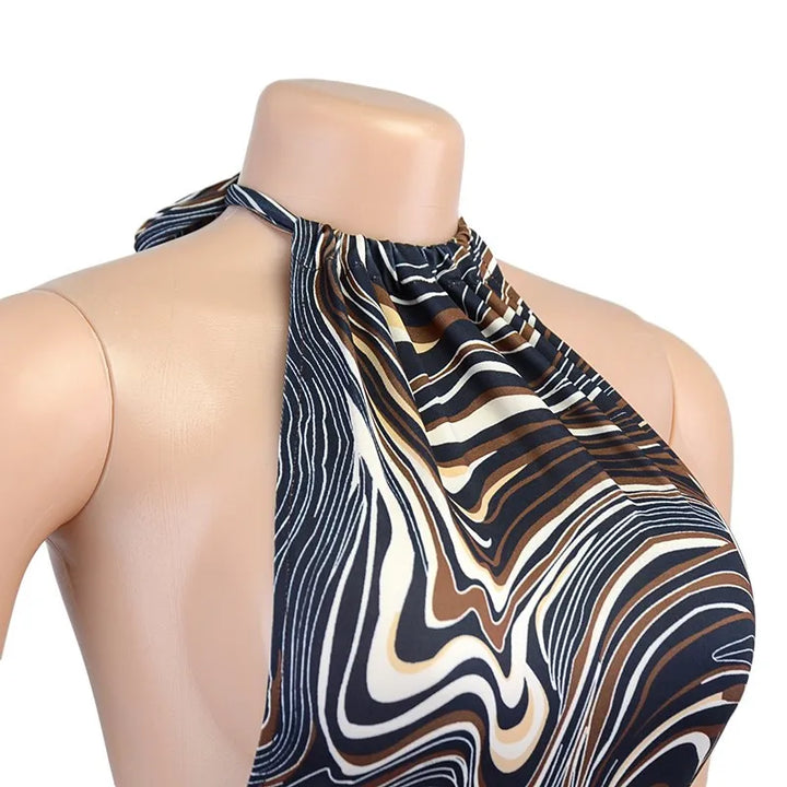 Exclusive Signature Precision Knit Halter Bodycon