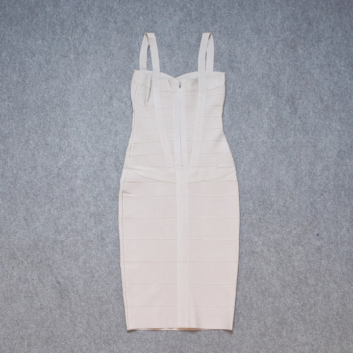 Beaukey Luxury Vintage Midi Bodycon Dress Limited