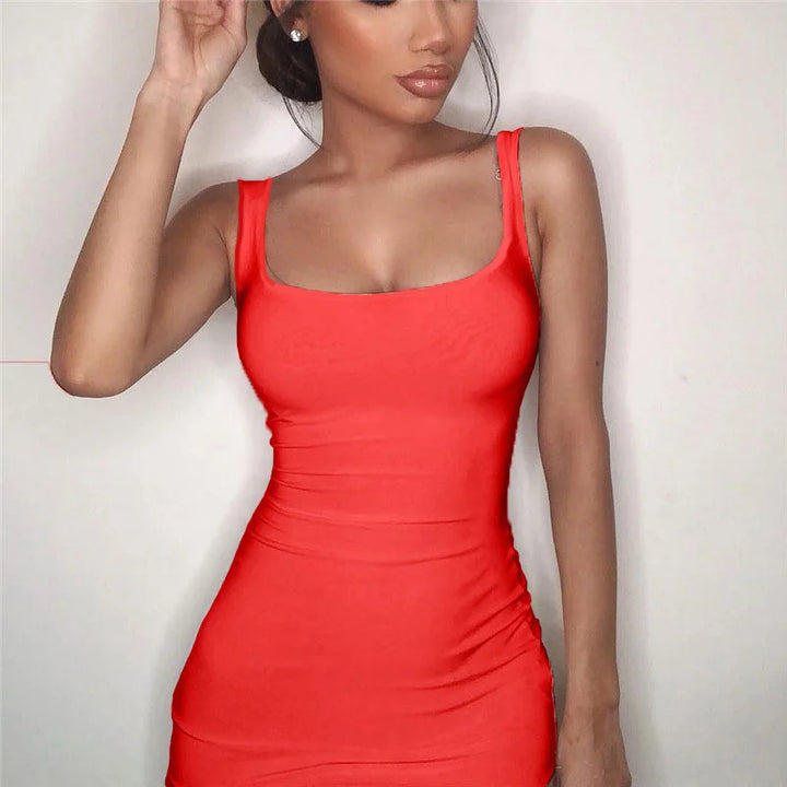 Sexy Bodycon Dress For Women Slim Casual Clubwear