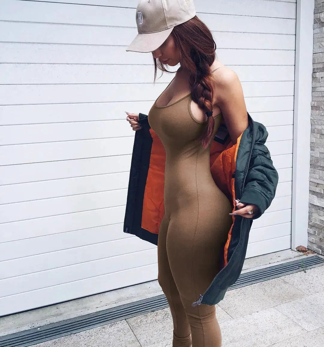 Chic Skinny Jumpsuit Elegant Romper For Stylish Ladies