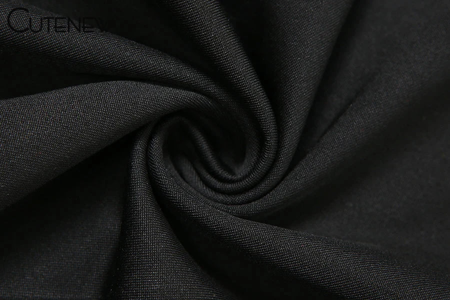 Cute New Women Black Wide Leg Jumpsuit For Autumn