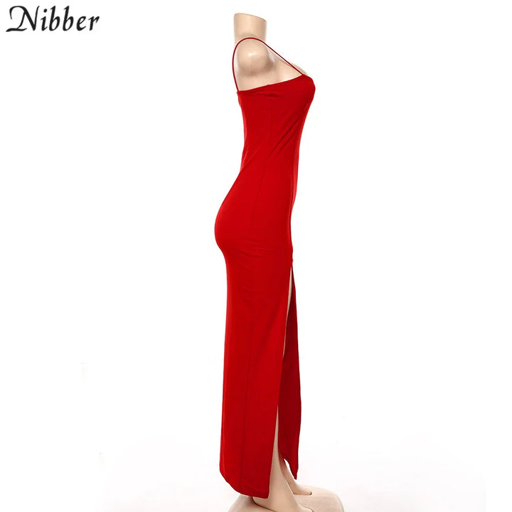 Premium Red Black Knit Bodycon Dress For Holiday