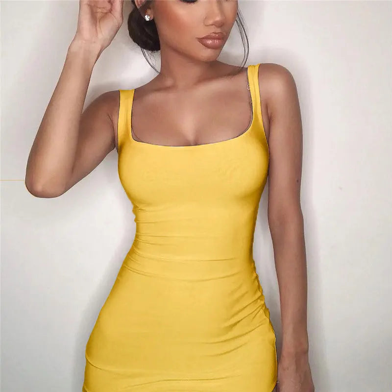 Sexy Bodycon Dress For Women Slim Casual Clubwear