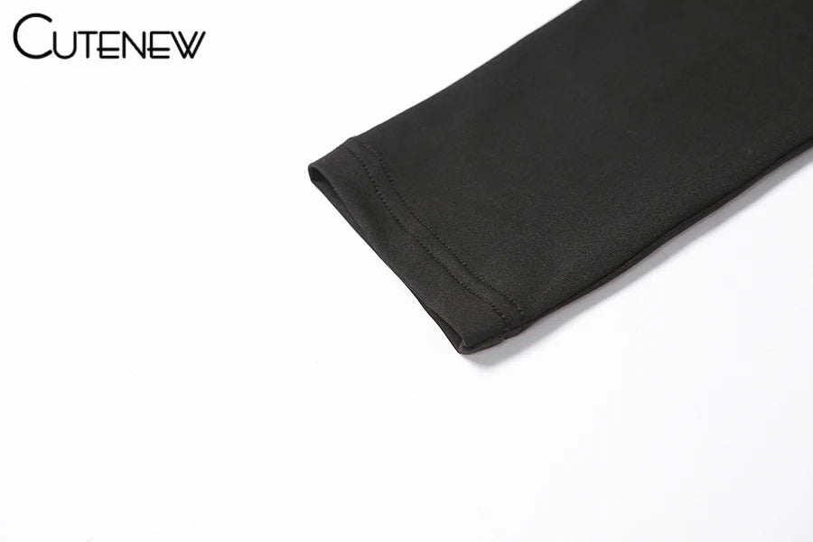 Cute New Women Black Wide Leg Jumpsuit For Autumn