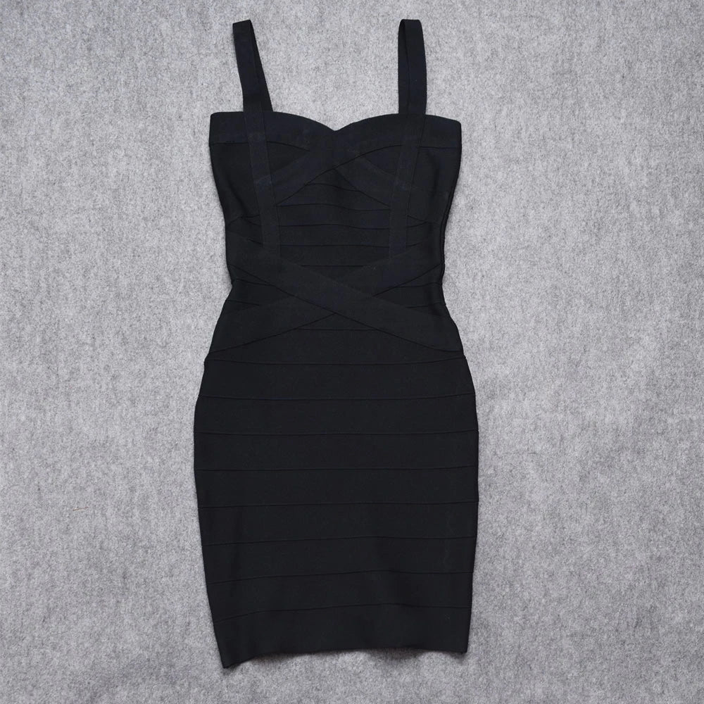 Beaukey Royal Blue Knit Bandage Dress Signature