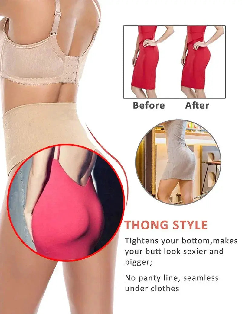 High Waist Seamless Shapewear Bodysuit Tummy Control