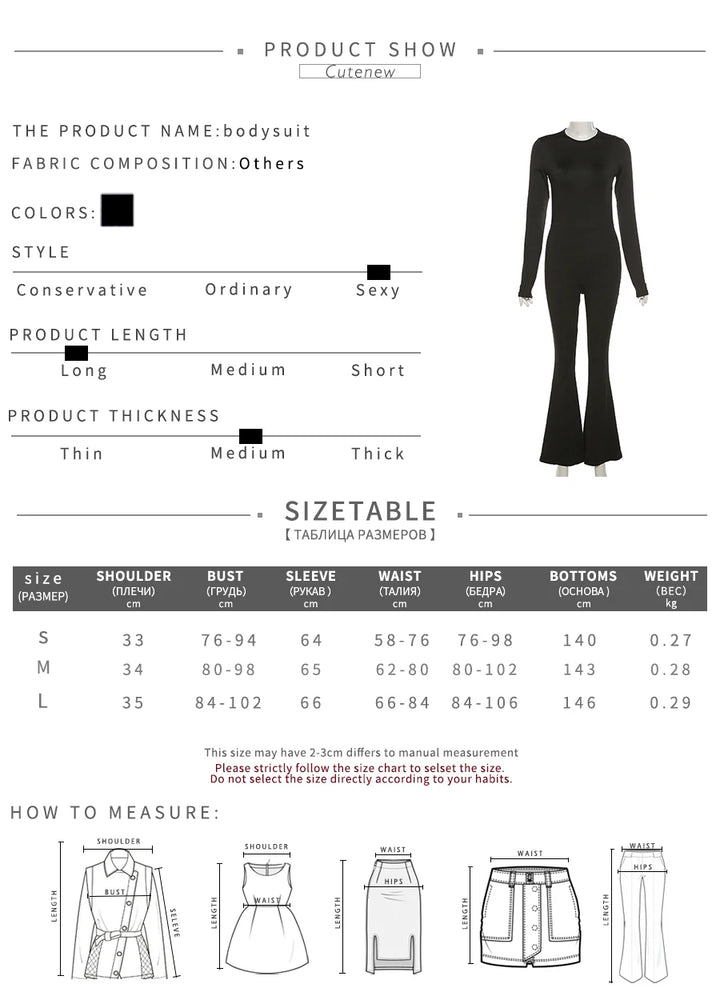 Cute New Women Black Wide Leg Jumpsuit For Autumn