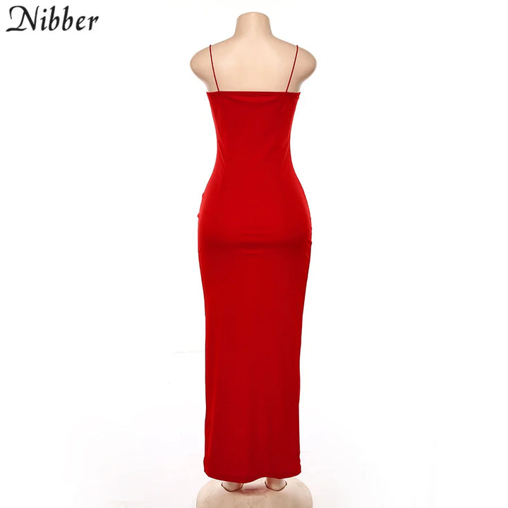 Premium Red Black Knit Bodycon Dress For Holiday