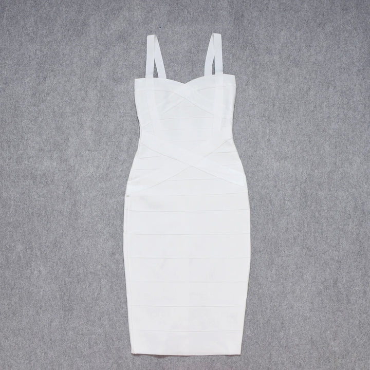 Beaukey Luxury Vintage Midi Bodycon Dress Limited