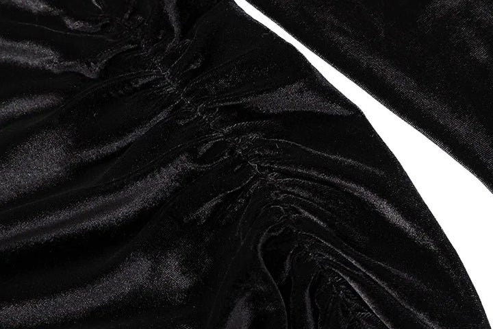 Dozw Velvet Midi Dress For Winter Warmth