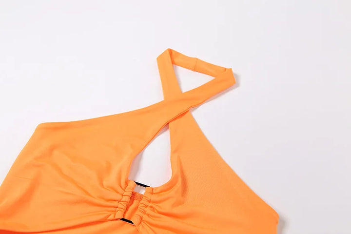 Signature Backless Premium Knit Dress With High