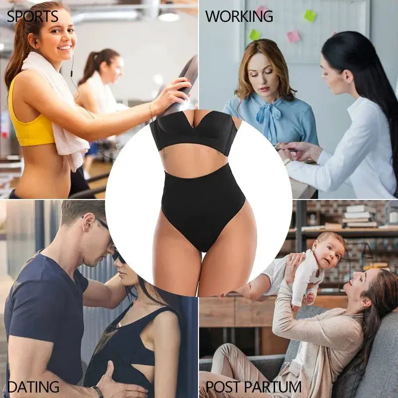High Waist Seamless Shapewear Bodysuit Tummy Control