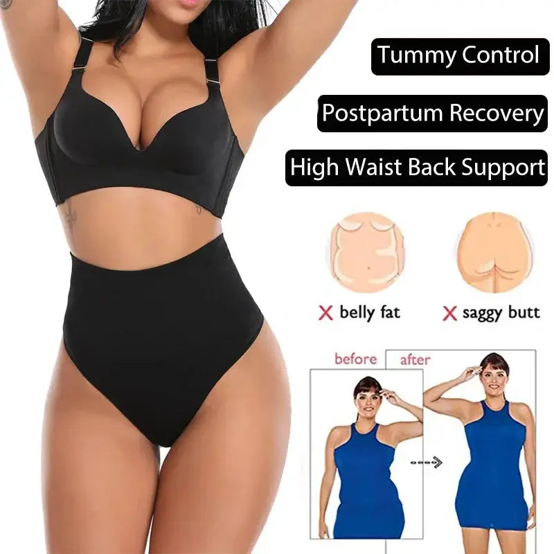 High Waist Seamless Shapewear Bodysuit Tummy Control