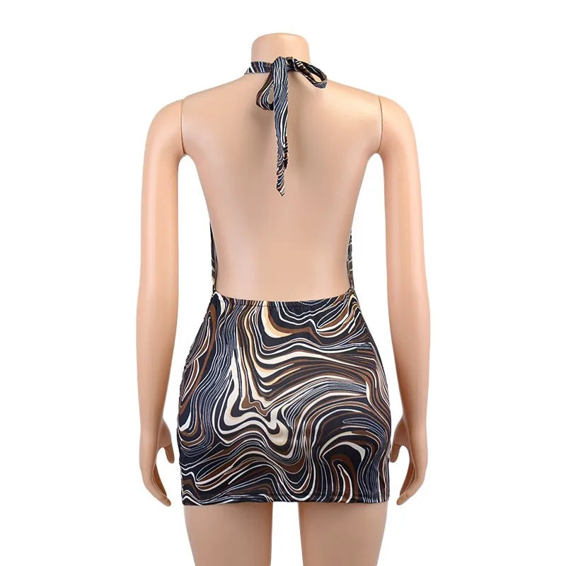 Exclusive Signature Precision Knit Halter Bodycon