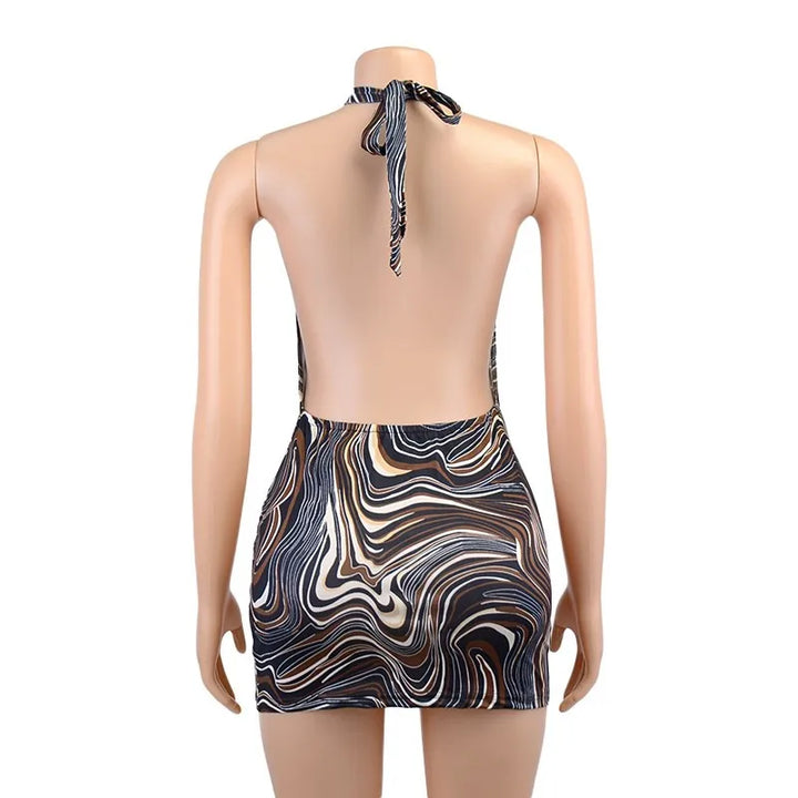 Exclusive Signature Precision Knit Halter Bodycon