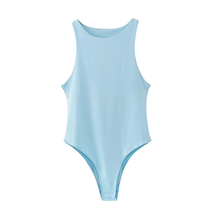 Premium Green Summer Slim Fit Stretch Bodysuit