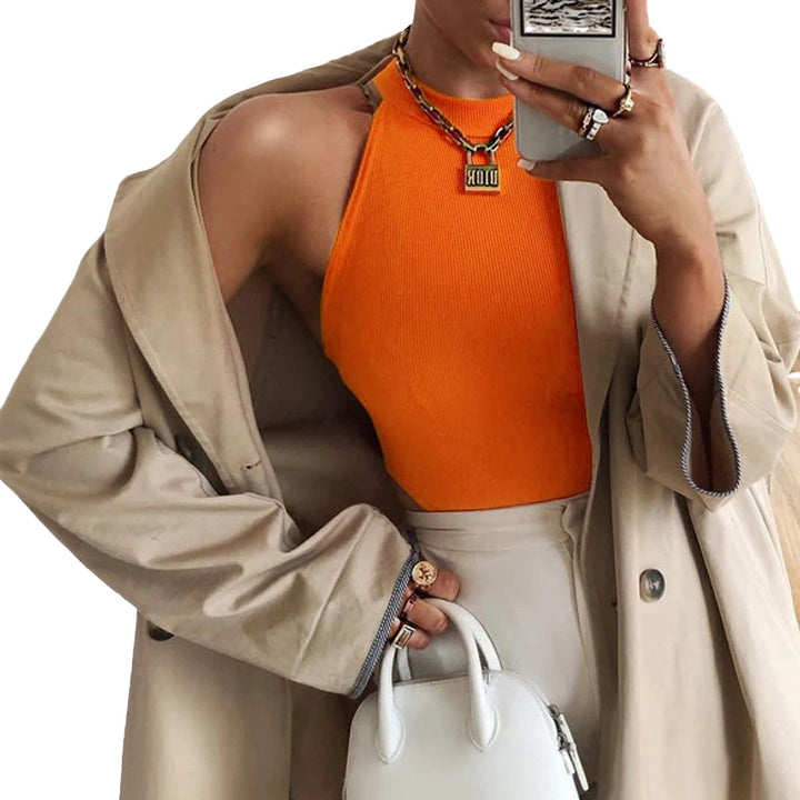 Sexy Halter Bodysuit Bodycon Leotard Feel Good