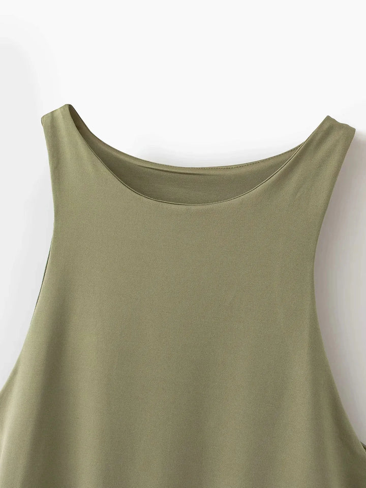 Premium Green Summer Slim Fit Stretch Bodysuit
