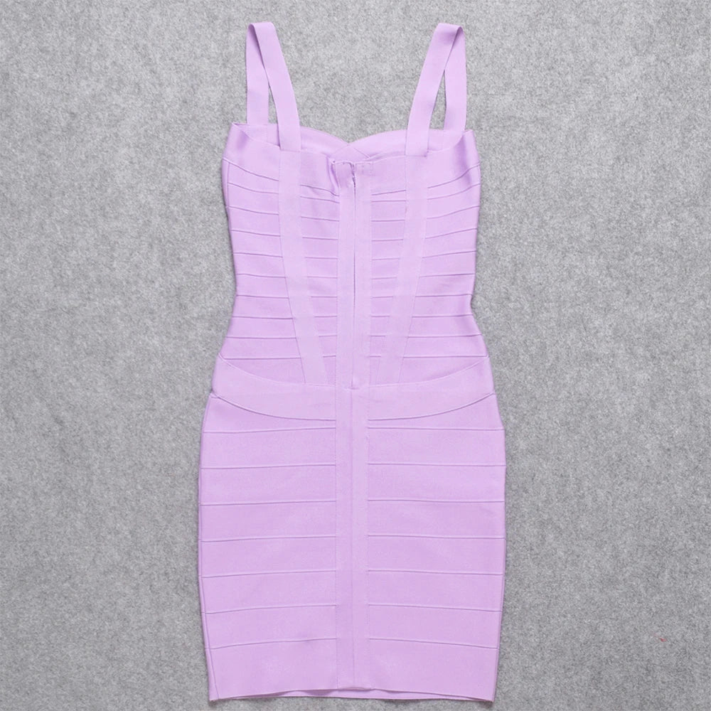 Beaukey Royal Blue Knit Bandage Dress Signature