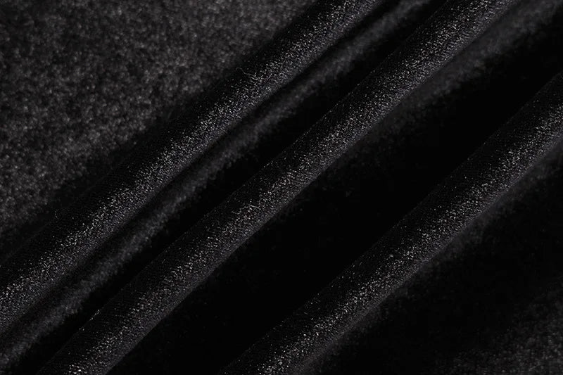Dozw Velvet Midi Dress For Winter Warmth