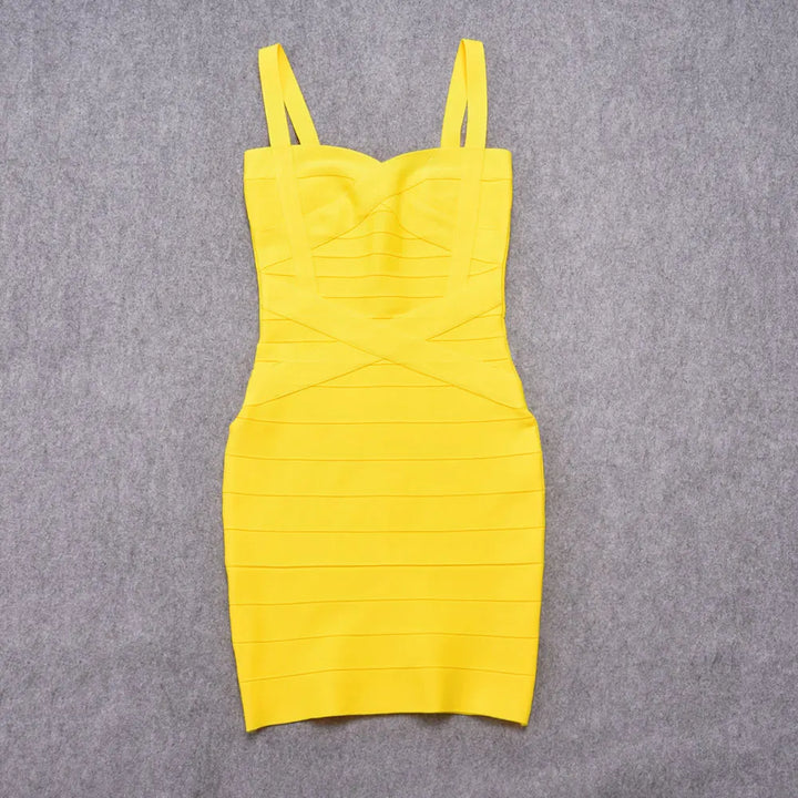 Beaukey Royal Blue Knit Bandage Dress Signature