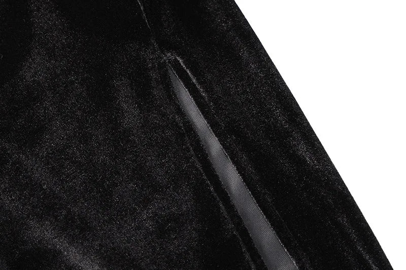 Dozw Velvet Midi Dress For Winter Warmth