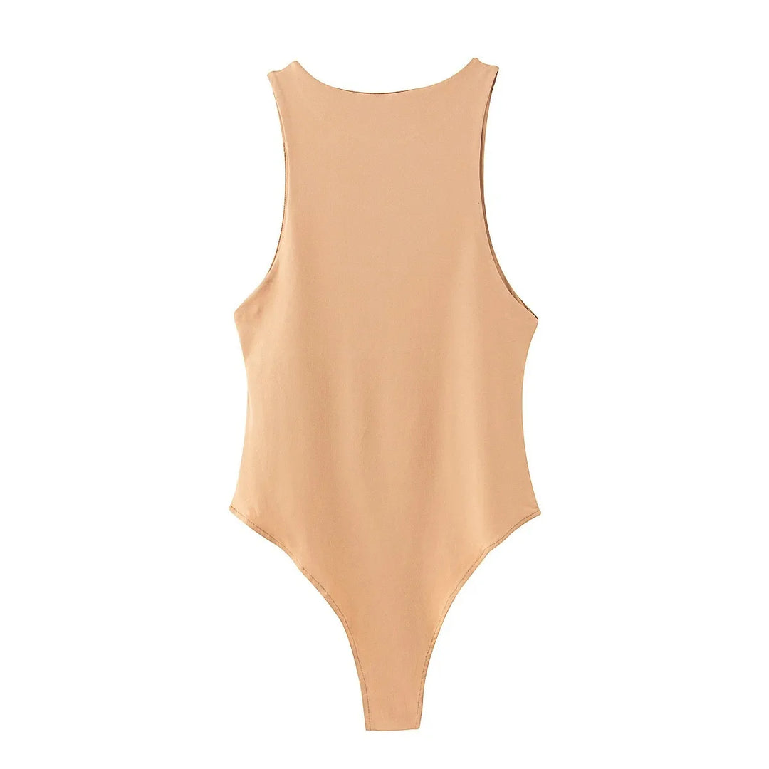 Premium Green Summer Slim Fit Stretch Bodysuit