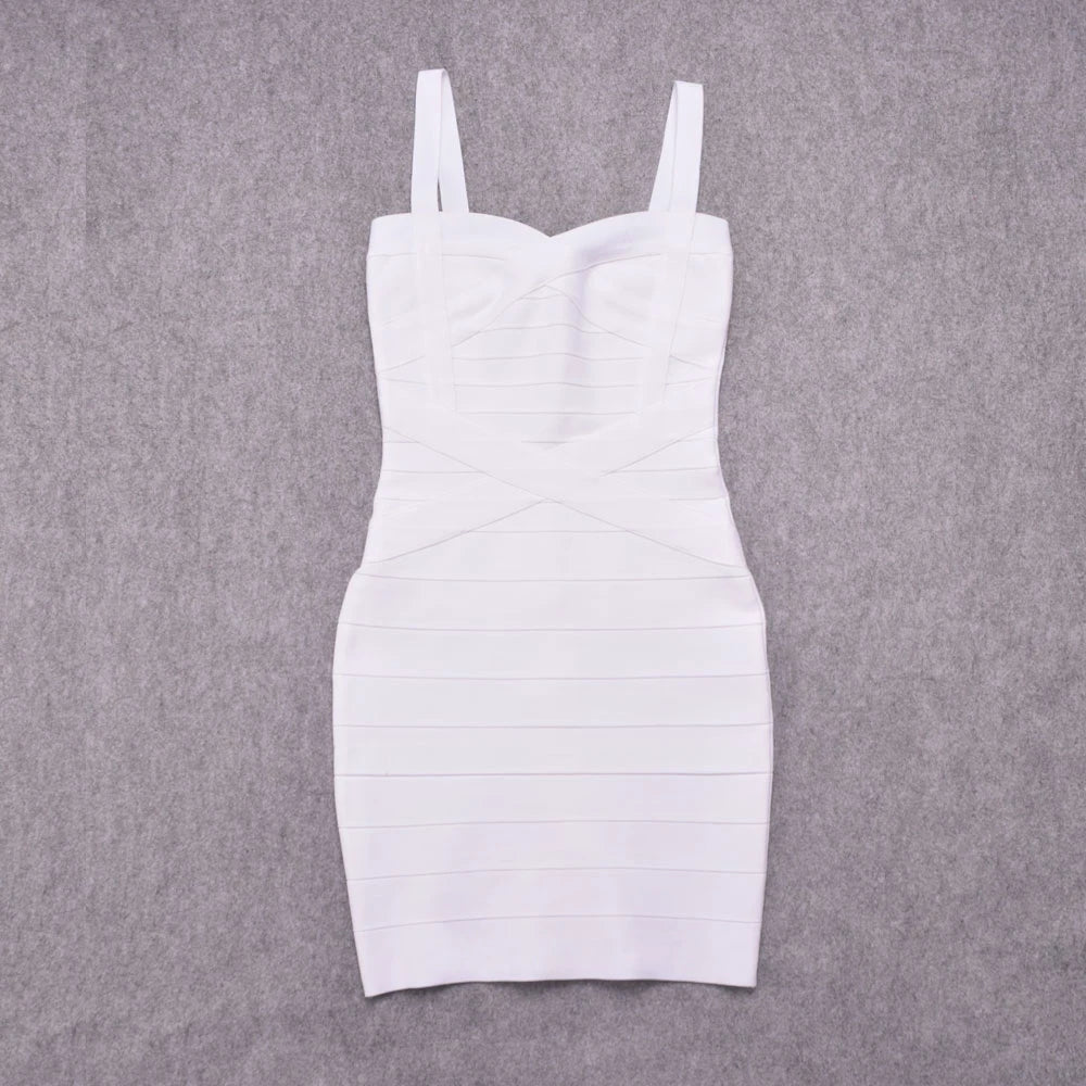Beaukey Royal Blue Knit Bandage Dress Signature