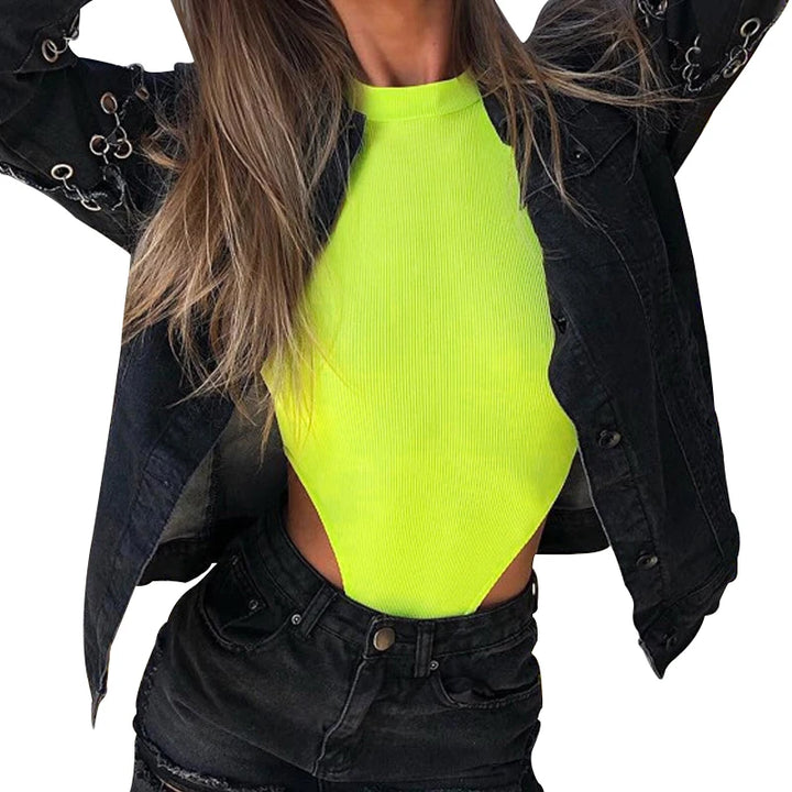 Sexy Halter Bodysuit Bodycon Leotard Feel Good