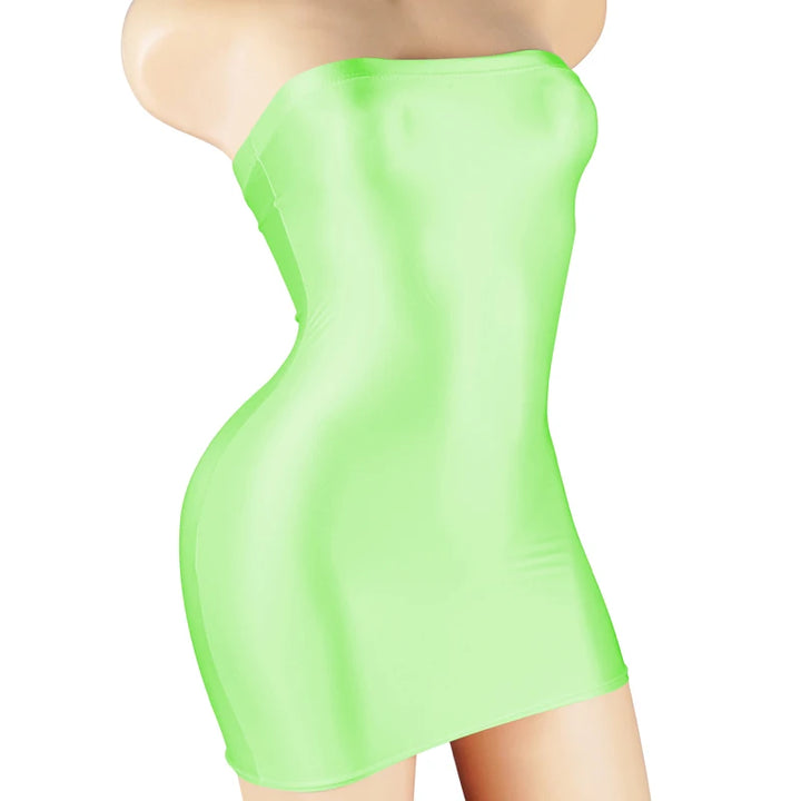 Signature Luxury Satin Mini Evening Dress