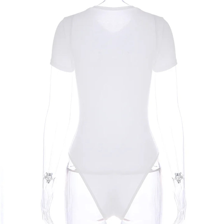 Sungnam Slim Bodycon Cotton Bodysuit For Summer