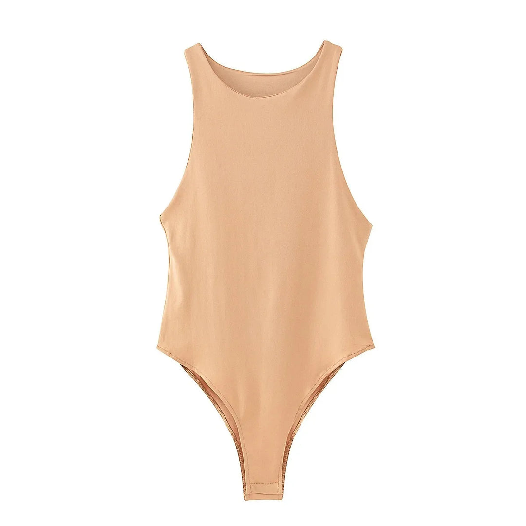 Premium Green Summer Slim Fit Stretch Bodysuit