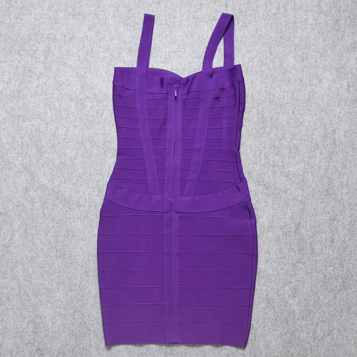 Beaukey Royal Blue Knit Bandage Dress Signature