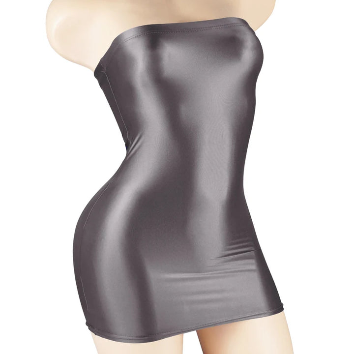 Signature Luxury Satin Mini Evening Dress