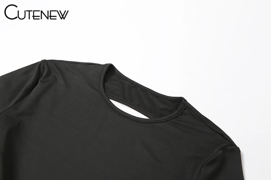 Cute New Women Black Wide Leg Jumpsuit For Autumn