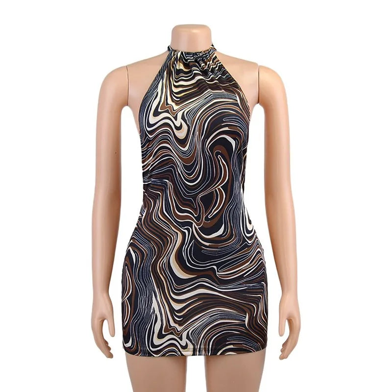 Exclusive Signature Precision Knit Halter Bodycon