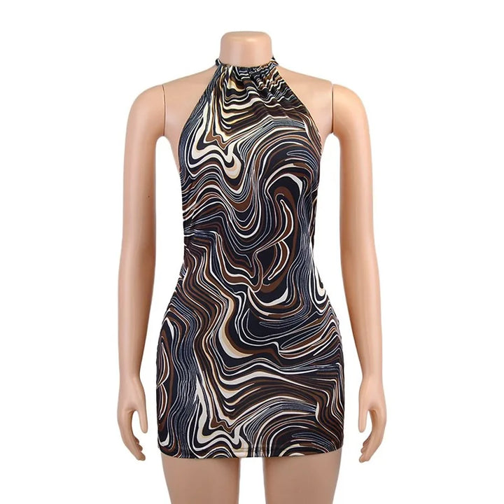 Exclusive Signature Precision Knit Halter Bodycon