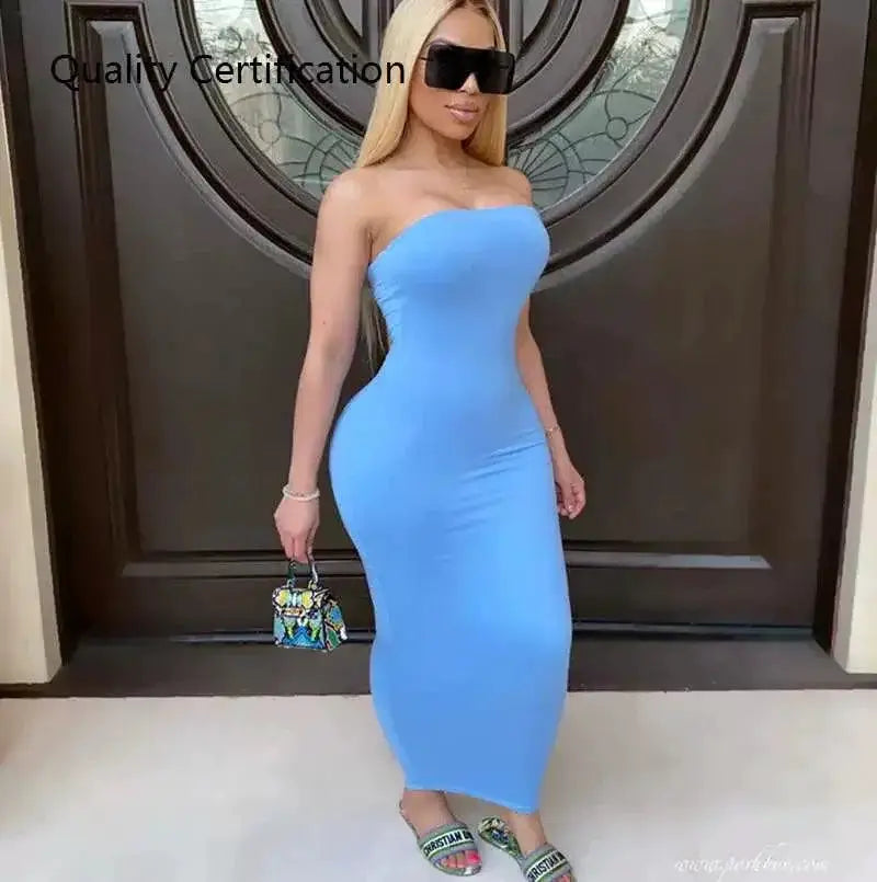 Elegant Off Shoulder Maxi Dress For Women Summer Chic