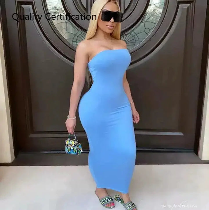 Elegant Off Shoulder Maxi Dress For Women Summer Chic